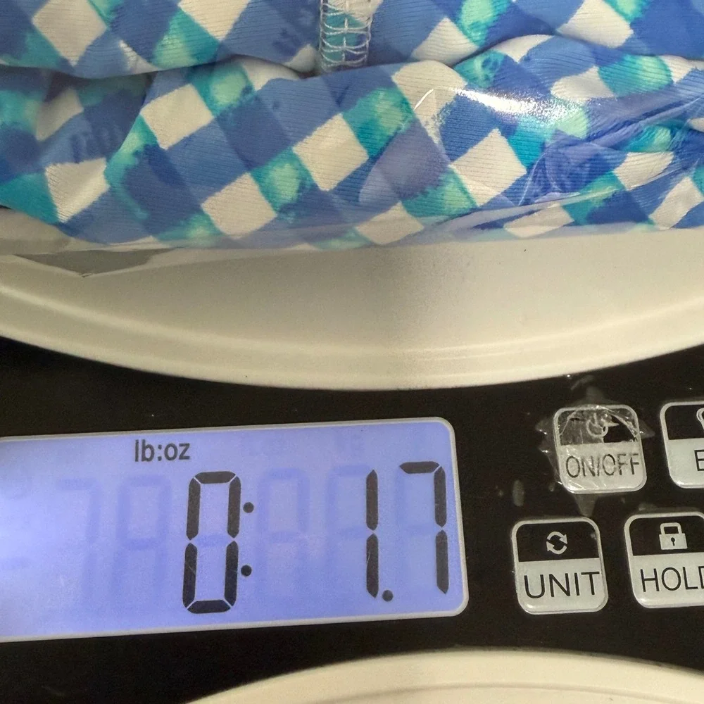 Lilly Pulitzer Blue Teal White Gingham Tiered Skort